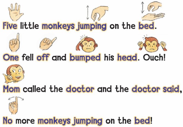 Five Little Monkeys Chant